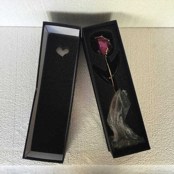 Eternal Love Rose Dipped in 24k Gold Foil V15 - Picture 9 of 10